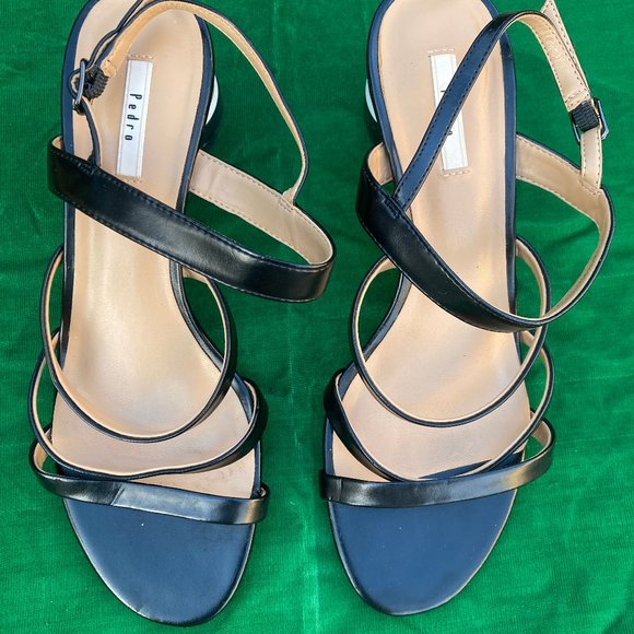 Strappy Pedro Ball Heel Sandals Women's size 36 or US 6 - Picture 1 of 7